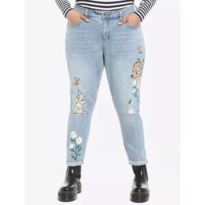 NWOT Her Universe Disney Bambi and Thumper Mom Jeans Plus Size 17